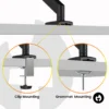 Single Gas Spring Monitor Arm
