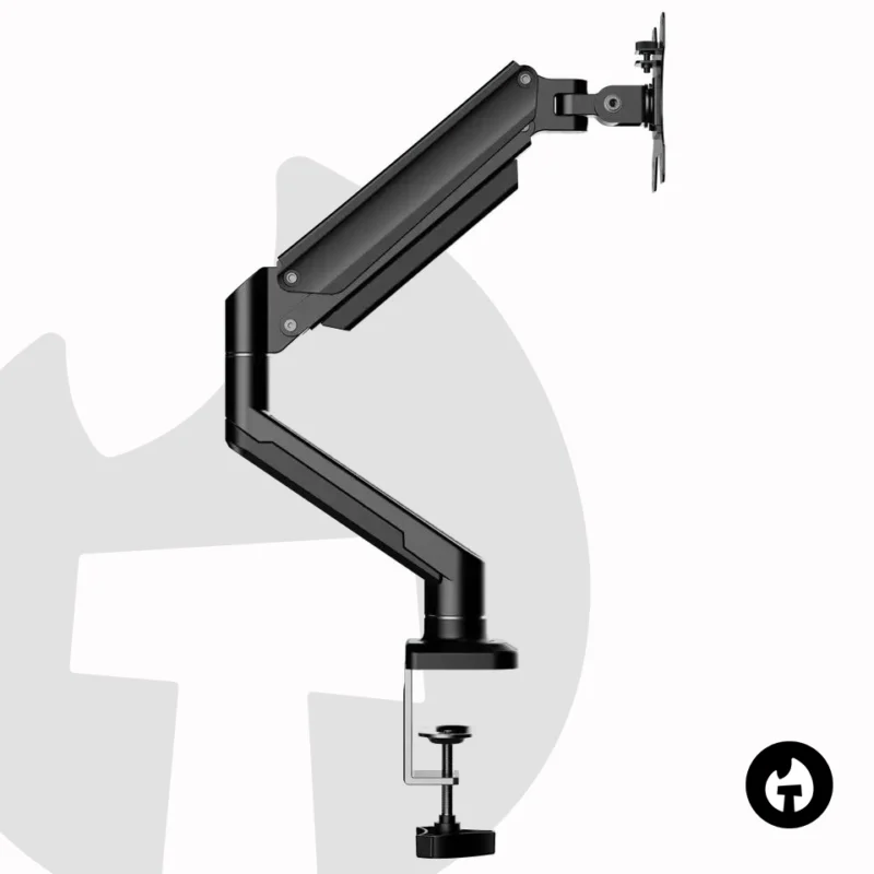 Single Gas Spring Monitor Arm