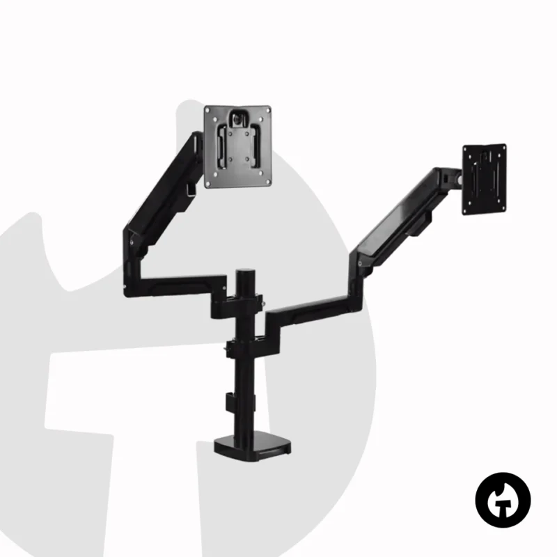 Dual Gas Spring Monitor Pole Arm