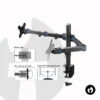 Dual Mechanical Monitor Arm