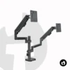 Dual Gas Spring Monitor Pole Arm