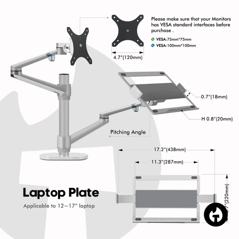 Premium Mechanical Laptop and Monitor Arm