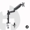 Single Gas Spring Monitor Pole Arm