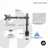 Single Mechanical Monitor Arm