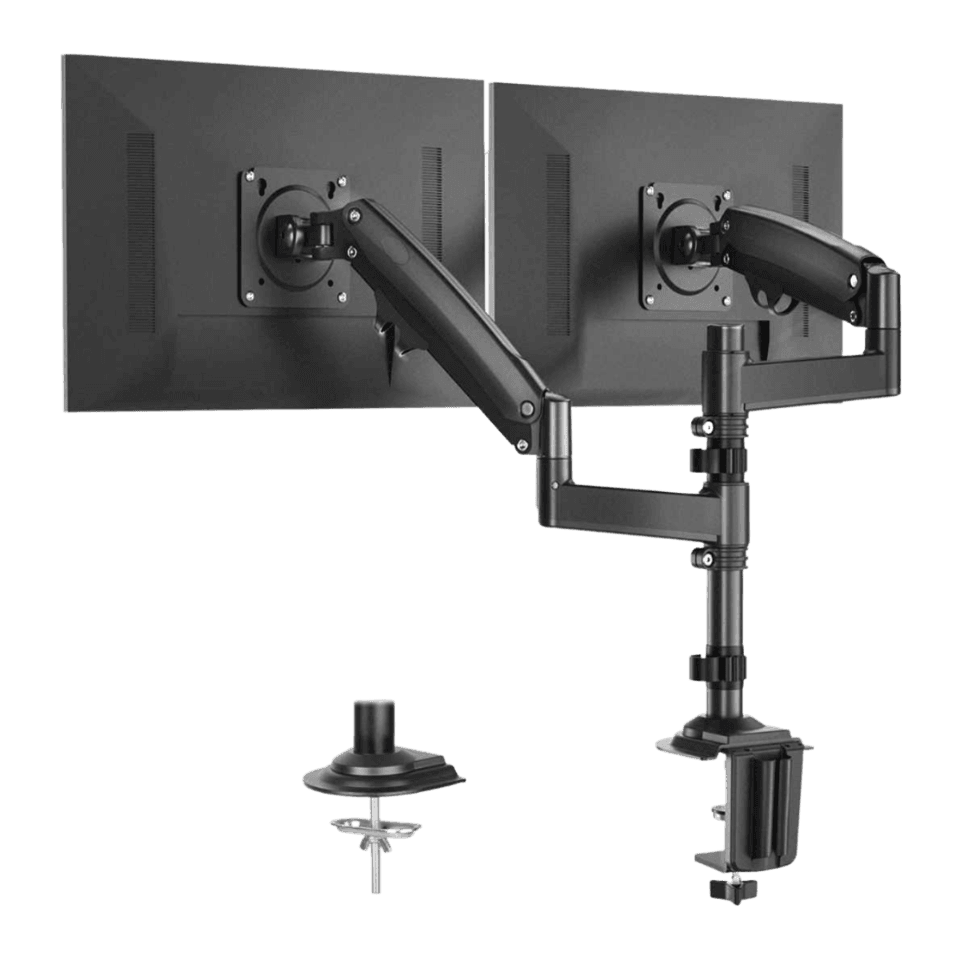 Dual Gas Spring Monitor Pole Arm