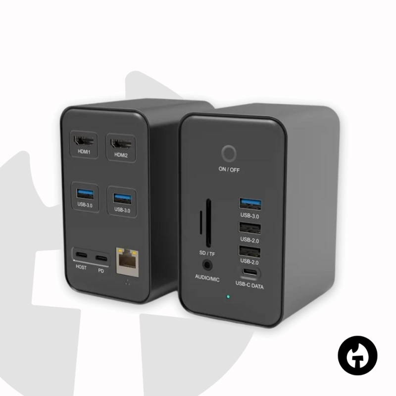 14 in 1 Docking Station with Dual HDMI