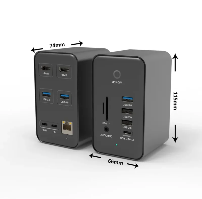 14 in 1 Docking Station with Dual HDMI