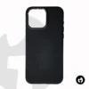 Black PU Leather back-cover for iphone