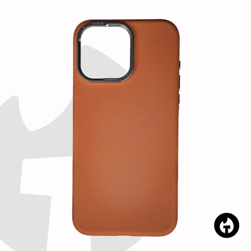 Brown PU Leather back-cover for iphone