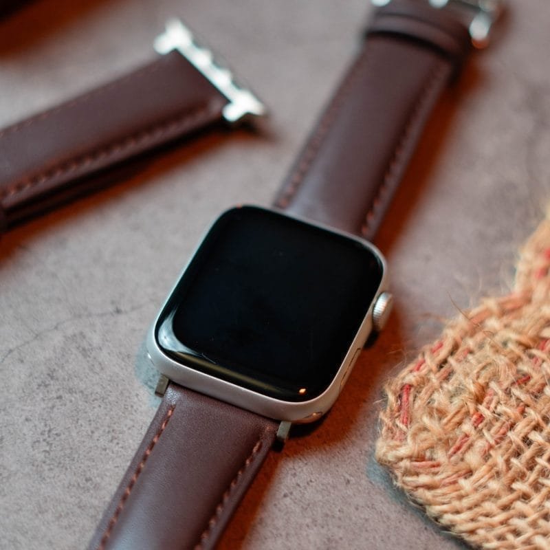 Premium Geniuine Leather Strap for Apple Watch - Dark Brown