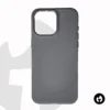 Gray PU Leather back-cover for iphone