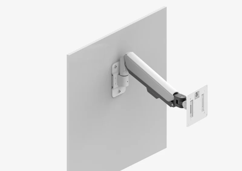 Single Gas Spring Wall Mount (White)