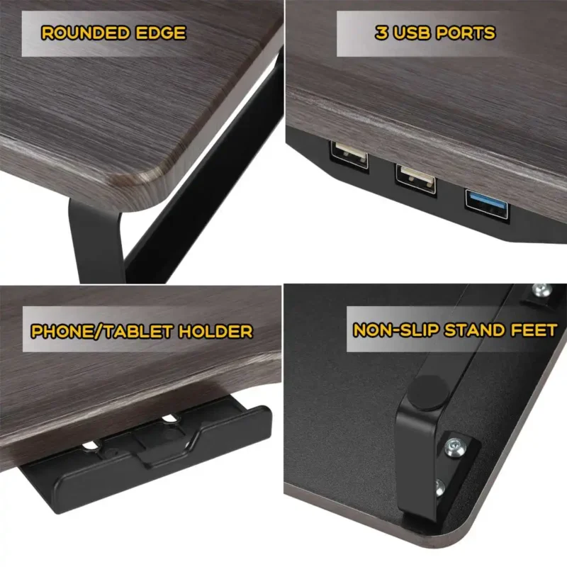 Monitor Riser With Mobile Stand and USB hub