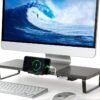 Monitor Riser With Mobile Stand and USB hub