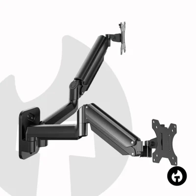 1 Dual Gas Spring Monitor Wall Mount