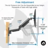 Single Gas Spring Wall Mount