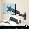 Single Gas Spring Wall Mount