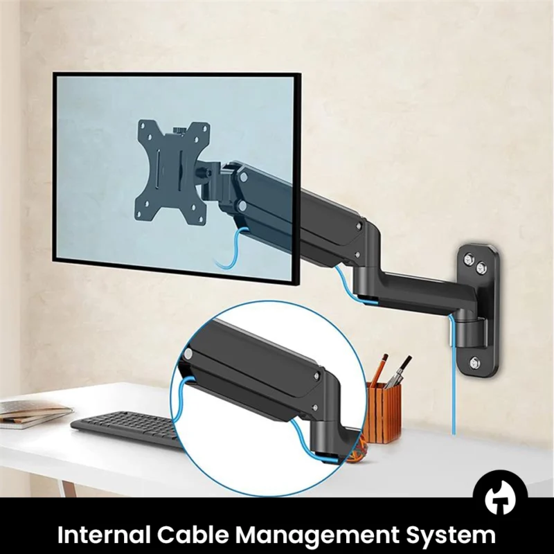 Single Gas Spring Wall Mount