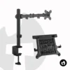Single Mechanical Laptop Arm Single Mechanical Arm and Premium Laptop Tray Bundle