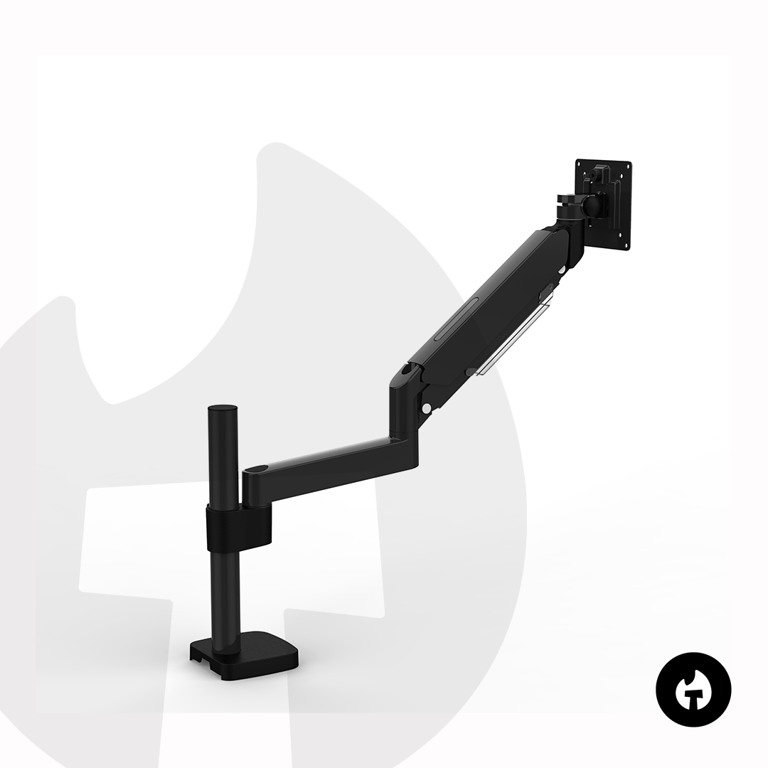 Heavy Duty Single Gas Spring Monitor Arm - Image 4