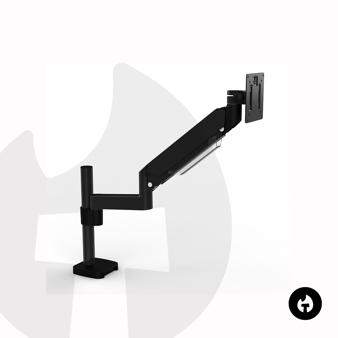 Heavy Duty Single Gas Spring Monitor Arm - Image 3