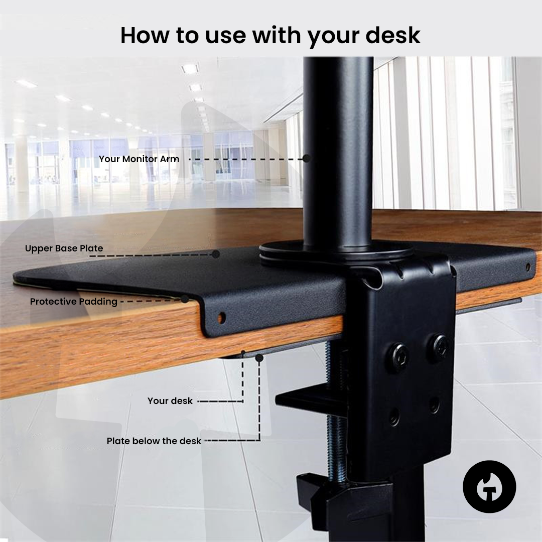 Monitor Arm Base Enhancer Plate - Image 4