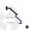 Premium Single Gas Spring Monitor Arm