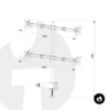 Quad Mechanical Monitor Arm