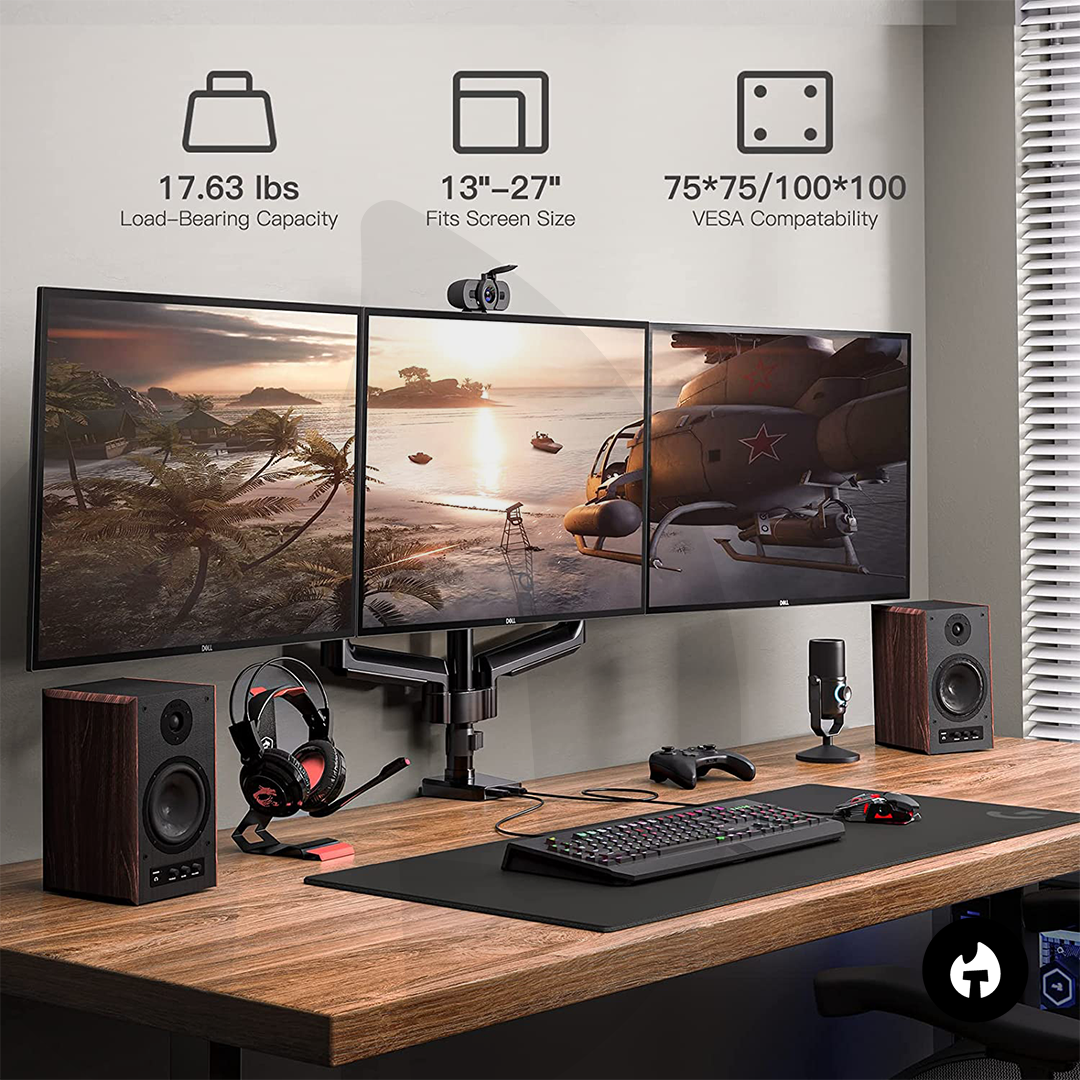 Triple Gas Spring Monitor Arm - Image 8