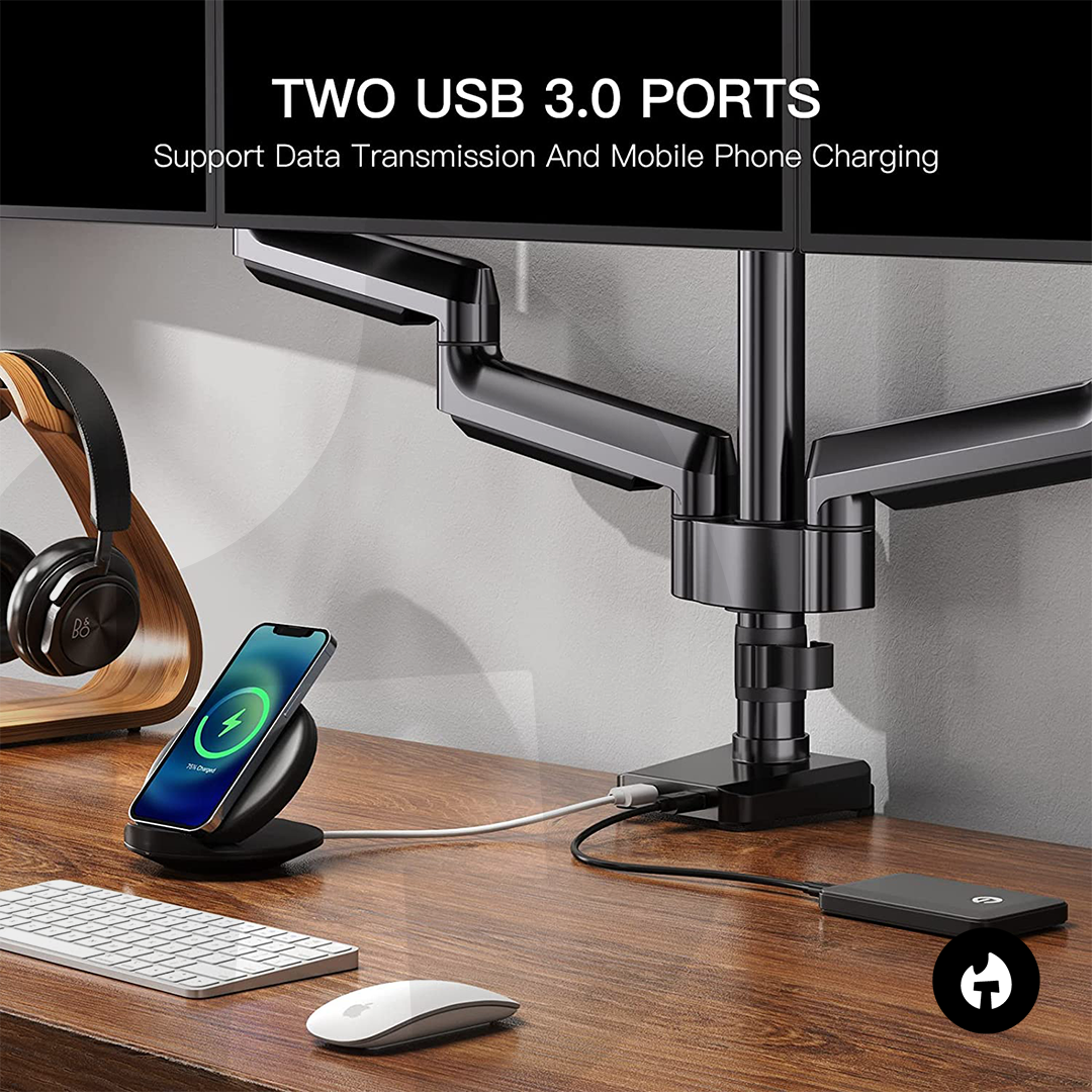 Triple Gas Spring Monitor Arm - Image 6